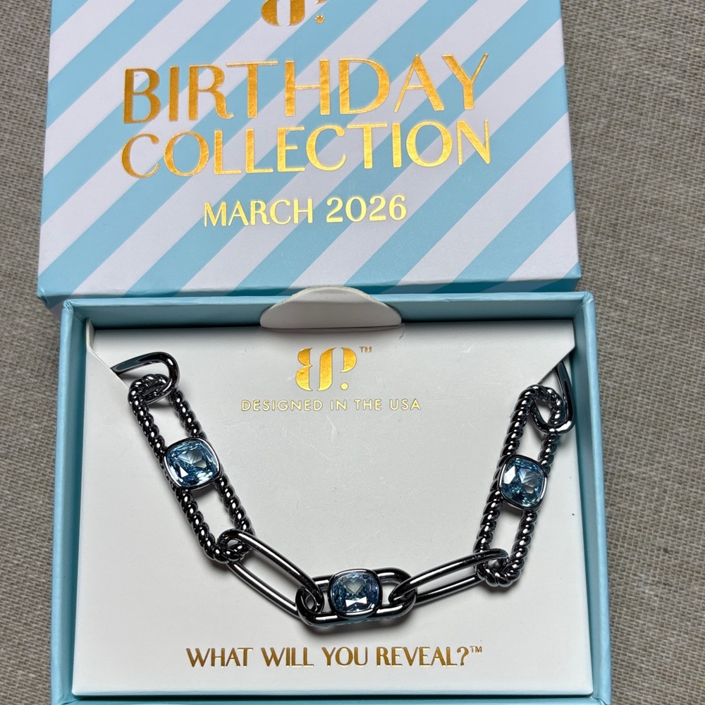 ✨NEW✨🩵March Birthday 2026 Necklace